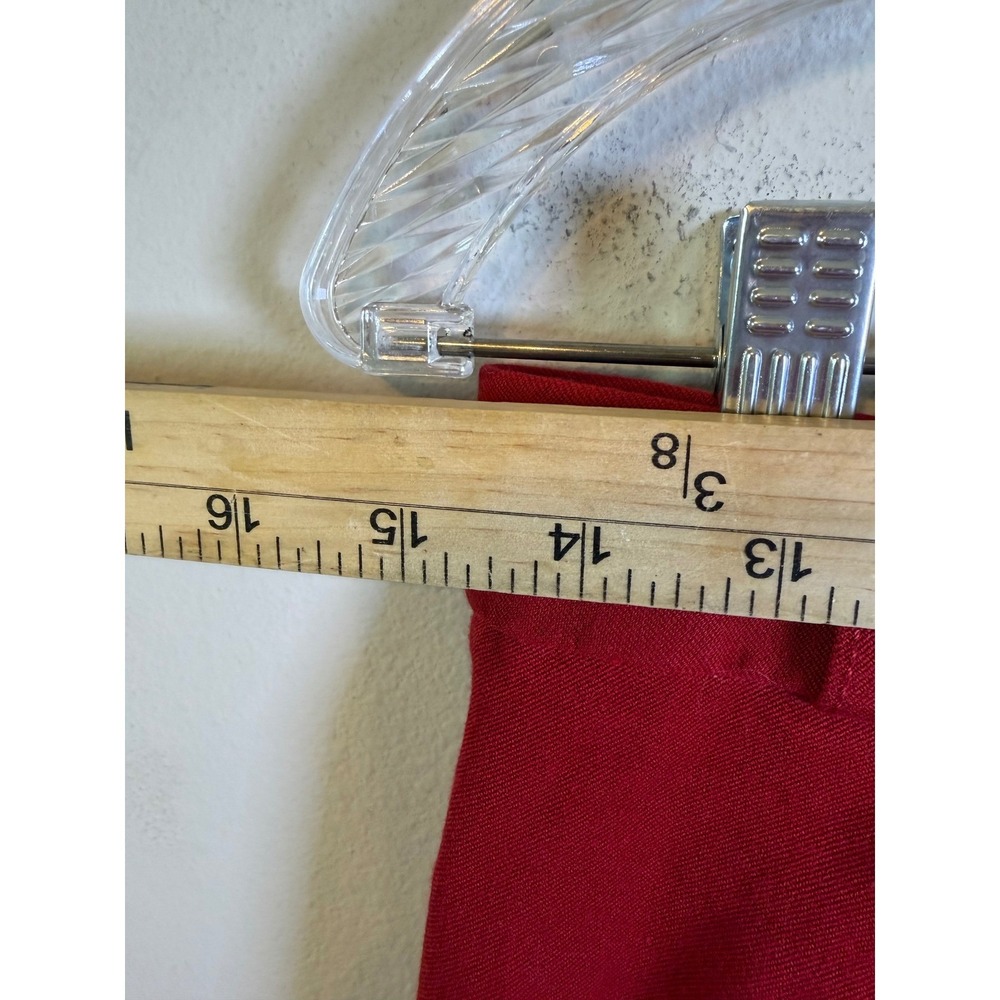 Banana Republic Womens Sloan Fit Ankle Pants Solid Red Size 2 - Picture 4 of 7